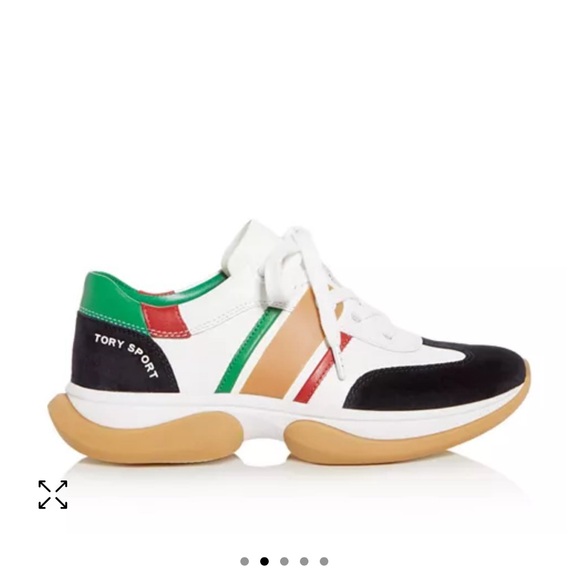 Tory Sport Women's Bubble Stripe Low-Top Sneakers - Picture 2 of 7